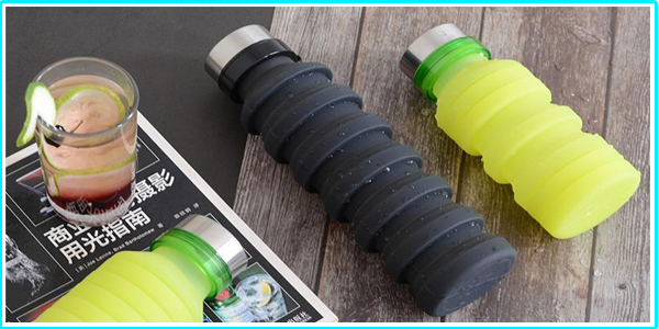 戶外運(yùn)動硅膠折疊水杯01